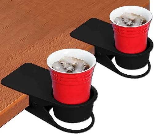 Vista 10 de Soporte para tazas de bebida, soporte para botellas de escritorio Kalolary DIY, abrazadera de vidrio, clip de platillo de almacenamiento, soporte 1