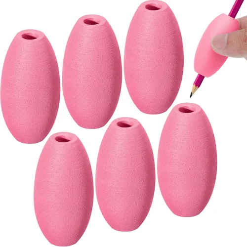 Vista 8 de Zonon - Entrenador de ayuda para escritura para adultos, empuñaduras de espuma en forma de huevo, soportes acolchados para bolígrafos, entrenador