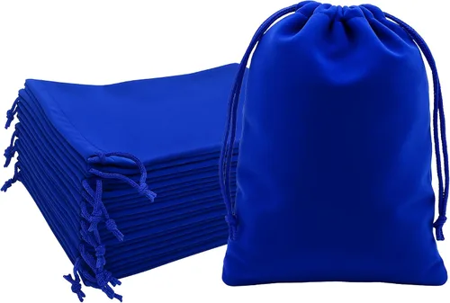 Vista 49 de Mandala Crafts Bolsas de terciopelo negro con cordón de 14 x 14 pulgadas, 10 bolsas grandes de terciopelo con cordón a granel para regalos de fiesta