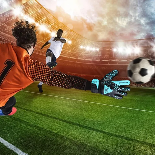 Vista 7 de BEAST RAGE Guantes de portero para niños con soporte de agarre, guante de fútbol juvenil, guante de fútbol para niños, guante de fútbol para niños