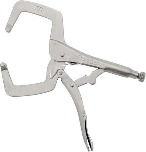Vista 2 de Irwin 3-3/8 in. x 2-5/8 in. Abrazadera C de bloqueo de acero D 1000 lb. capacidad Plata 1 ud.