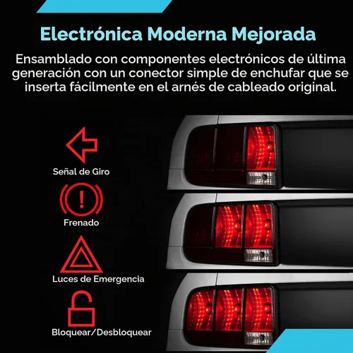 Vista 5 de Kit de arnés de luz trasera secuencial Raxiom con enchufe de ajuste y cable de reproducción automática. Compatible con Mustang 2005-2009 Arnés