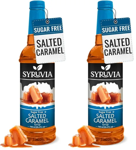 Vista 57 de Jarabe de café sin azúcar Syruvia, jarabe con sabor a caramelo para bebidas, lattes y postres – 25.4 fl oz