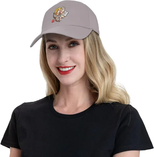 Vista 7 de Valentine's Day Angel Baseball Cap for Men Women Classic Solid Color Adjustable Dad Hat