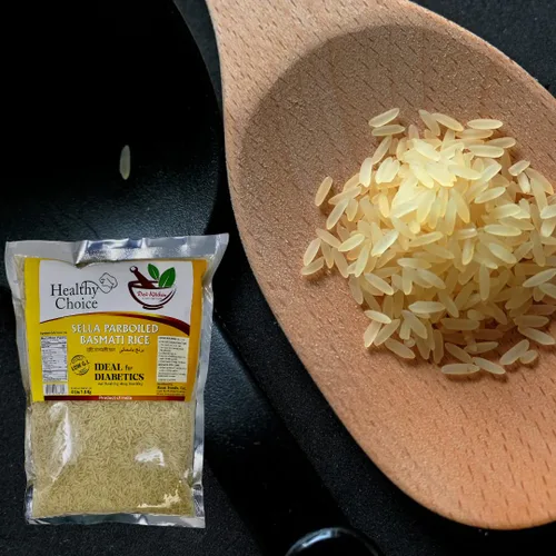 Vista 4 de Desi Kitchen All Natural Calidad Premium Vegano Sela Parboiled/Diabetics Basmati Rice 4lbs (1.8kg)