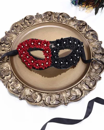 Vista 5 de Campsis Máscara de disfraz para mujer, máscara de Halloween, fiesta de Mardi Gras, máscara de empalme, baile de graduación, media máscara veneciana