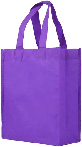 Vista 9 de Pack de 25 bolsas reutilizables para regalos, fiestas, almuerzo., Púrpura profundo