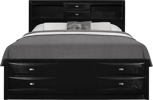 Vista 5 de Global Furniture USA Cama matrimonial Linda Negra