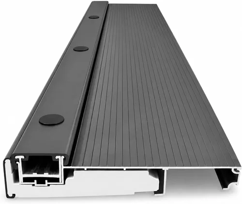 Vista 2 de KC Hardware - Tornillos ocultos ajustables de aluminio, impermeables, extensión, disponible, resistente, comercial y residencial (negro, 60 pulgadas)