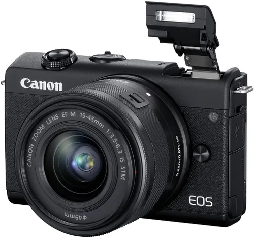 Vista 7 de Canon, EOS M200 - Cámara digital compacta sin espejo, vlogging, con lente EF-M de 0.59-1.77 in, soporte video vertical 4K, LCD de panel táctil