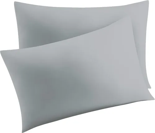 Vista 95 de Juego de 2 fundas de almohada 100% de algodón egipcio, fundas de almohada refrescantes de 400 hilos, fundas de almohada suaves y transpirables
