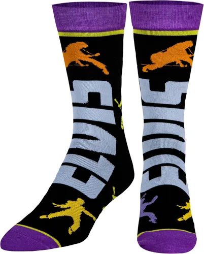 Vista 4 de Odd Sox, Elvis Presley, The King of Rock N Roll - Calcetines para hombre, divertidos regalos de coleccionista, Negro