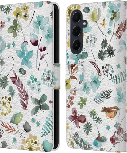 Vista 202 de Head Case Designs Officially Licensed Ninola Butterfly Nature Spring Floral Leather Wallet Case Compatible with Samsung Galaxy A07 4G