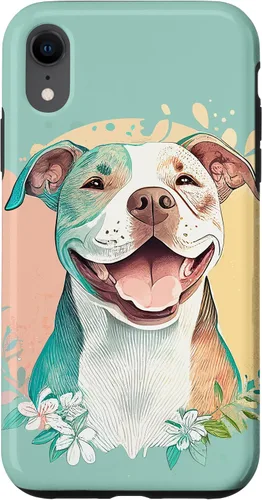 Vista 25 de Pit Bull - Carcasa para iPhone 17, diseño artístico de Pitbull para mujer