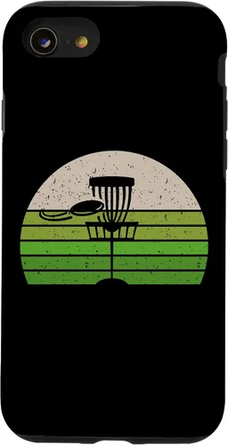 Vista 13 de Funda deportiva para iPhone 15 con disco vintage para golf, discgolf, Frolf, disco volador