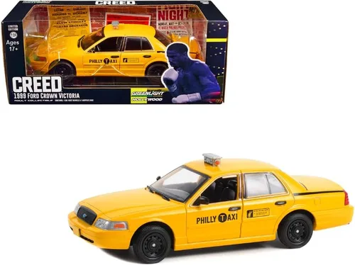 Vista 2 de Greenlight 84173 Creed - 1999 Crown Victoria - Philly Taxi Escala 1:24 Diecast