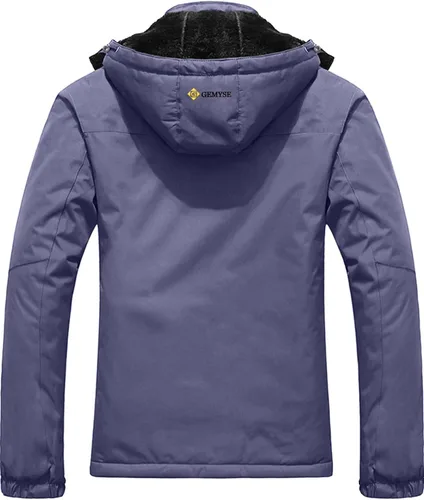Vista 2 de GEMYSE Women's Mountain Waterproof Ski Snow Jacket Winter Windproof Rain Jacket