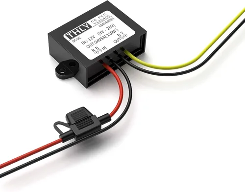 Vista 9 de Convertidor CC de 12 V a 24 V, convertidor Dc-DC de 12 V a 24 V 10 A 240 W con fusible impermeable convertidor elevador para carrito de golf, luz