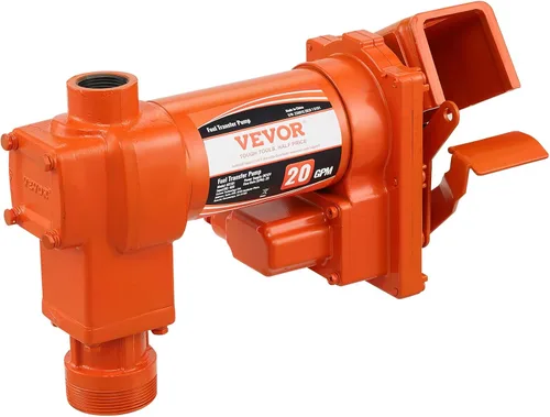 Vista 10 de VEVOR Bomba de transferencia de combustible, 12 V CC 20 GPM 1/4 HP, bomba extractora de gasolina con boquilla automática, manguera de descarga