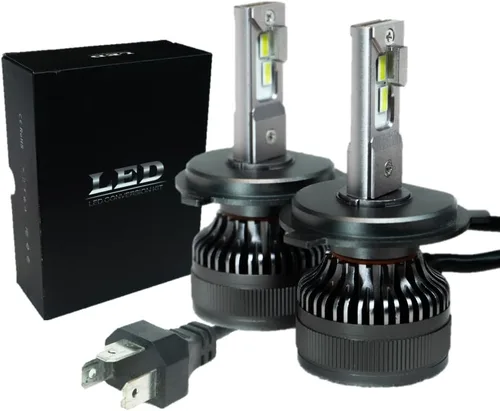 Vista 2 de Bombillas LED Odin H4 para faros delanteros. Faros LED para coche y camión. Haz alto/bajo 72w 20000lm Canbus F16 H4 9003 880 bombillas para faros