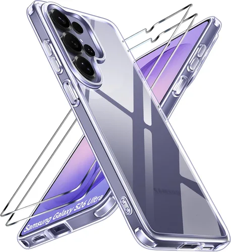 Vista 23 de ivoler Estuche 3 en 1 para iPhone 17 de 6.3" 2025 con 2 protectores de pantalla de vidrio templado [Protección de grado militar], parte trasera