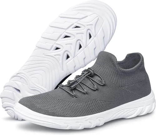 Vista 6 de SILLENORTH Zapatos de agua para hombre y mujer, de secado rápido, zapatos de agua sin cordones, zapatos casuales para caminar para buceo, natación