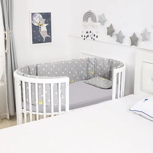 Vista 9 de Colchón de moisés para bebé compatible con Dream On Me/Fisher-Price Baby Bedside Sleeper, transpirable, espuma premium, forma ovalada con funda