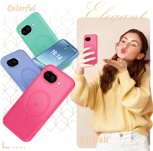 Vista 1688 de Funda para Google Pixel 10 Pro XL, cubierta magnética mate, color negro Fit for MagSafe, Screen Protector included, Shockproof Military Grade