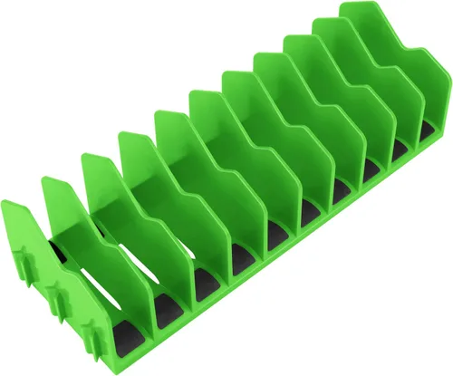 Vista 7 de HURRICANE Alicates organizador con base de goma antideslizante, diseño extensible, azul y verde, paquete de 2