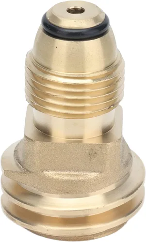Vista 4 de Adaptador de accesorios de latón para tanque, conexión rápida con conexión hermética para válvula de cilindro de parrilla de gas, hecho
