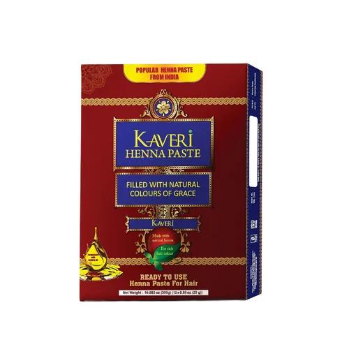 Vista 10 de Kaveri Paquete de 4 tubos de cono de henna listos para usar, color marrón oscuro natural, color rojo, para mujeres, perfecto para con aceite