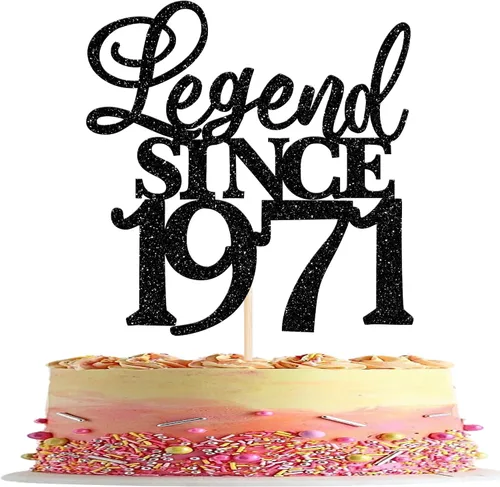 Vista 47 de Rsstarxi 1 paquete de decoración de pastel con purpurina de leyenda desde 2012 para decoración de tarta de cumpleaños 13 años para decoración