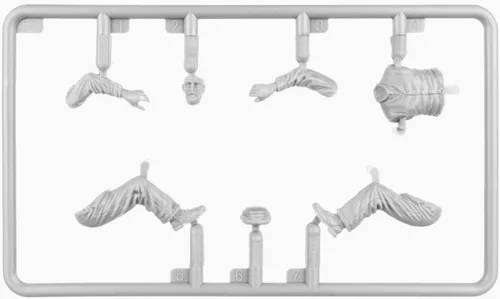 Vista 5 de MiniArt Sprue Brothers 1:35 Civilian Drivers 1930-40s Set de figuras MIA38050