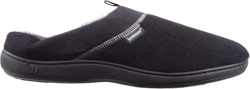 Vista 12 de isotoner Pantuflas de espalda abierta para hombre con espuma viscoelástica y suela para interiores y exteriores Ceniza