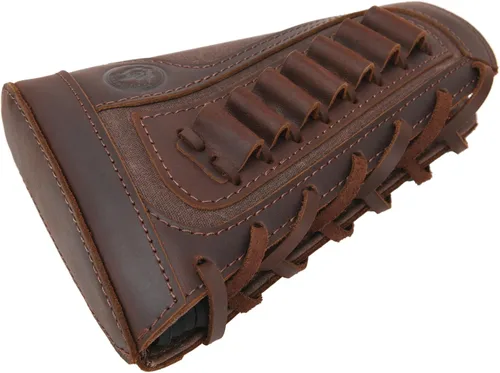 Vista 16 de Cartucho de culata de cuero para rifles calibre 12 o calibre .30-30 .308 Caza bolsa de munición bolsa de bolsa de bolsa de mano derecha escopeta