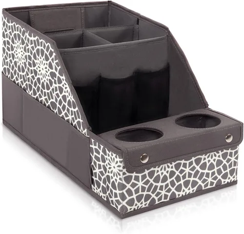 Vista 13 de MULISOFT Organizador de asiento de automóvil, organizador de asiento trasero con 11 compartimentos de almacenamiento y 2 portavasos, organizadores