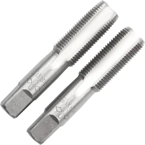 Vista 27 de M2 X 0.4 Mano métrica de grifo, mano derecha M2 X 0.016 in roscado mano grifo 1 par M2 X 0.4 Hand Tap 1Pair, Made of Alloy Tool Steel, Includes a