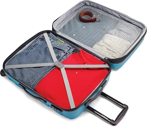 Vista 3 de Samsonite Omni PC - Maleta extensible rígida Azul Caribe