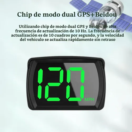 Vista 7 de Liiiyuan Velocímetro HUD, medidor de velocidad digital GPS con MPH, pantalla frontal para todos los coches, cable USB Plug & Play