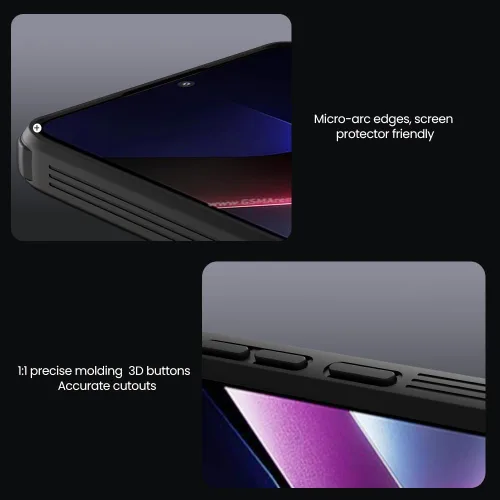 Vista 7 de Para Xiaomi Poco X7 Pro Case, Slim Case Funda protectora con protector de cámara PC duro y TPU Funda delgada antiarañazos para xiaomi Poco X7 Pro 5G