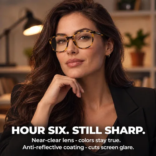 Vista 2 de Prospek Gafas de bloqueo de luz azul para hombres y mujeres, lectores de computadora