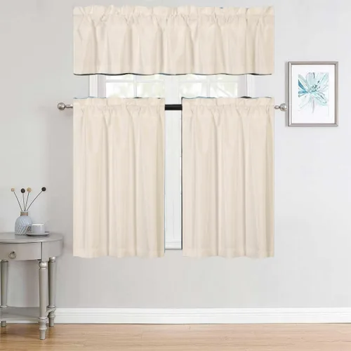 Vista 20 de Versátil juego de 3 piezas con bolsillo para barra, panel de ventana pequeña, con forro de espuma, cortina opaca (K3) (negro)
