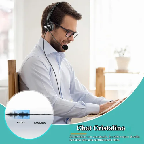Vista 2 de Callez Auriculares de 0.1 in con cancelación de ruido de micrófono para Gray-Binaural