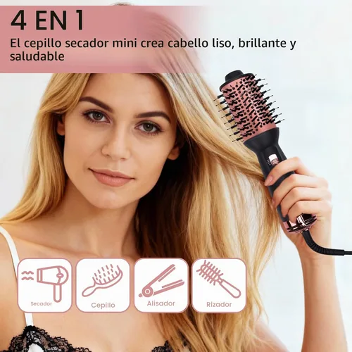 Vista 2 de Pequeño cepillo secador de pelo de un solo paso Secador iónico Eliminar