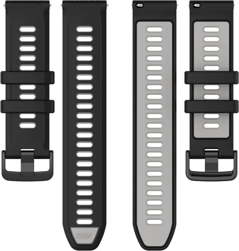 Vista 5 de Compatible con Garmin Forerunner 265S 255S Correas de reloj, correas de repuesto de silicona duraderas de liberación rápida de 18mm. Compatible