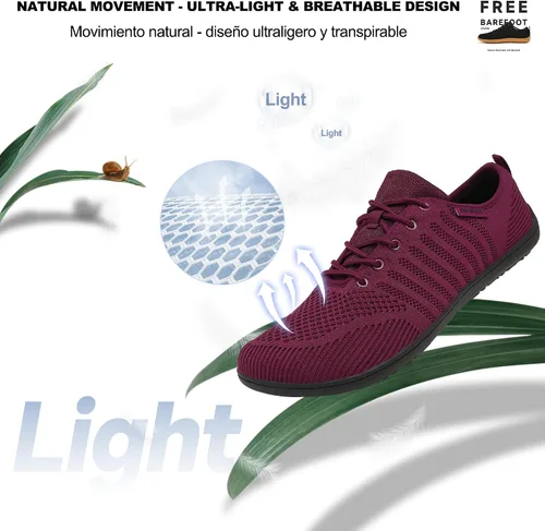 Vista 7 de Geweo Zapatos minimalistas unisex Suela sin caída Puntera ancha Comodidad más flexible Movimiento natural en forma de pie Zapatos deportivos