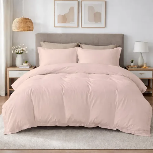 Vista 28 de SLEEP-NEST Juego de funda de edredón 100% algodón, tamaño individual/individual XL, juego de ropa de cama de 3 piezas con cierre de cremallera, 600