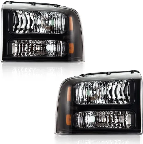 Vista 23 de G-PLUS Faros delanteros delanteros para Ford F250 F350 F450 F550 Super Duty 1999-2004; compatible con Ford Excursion 2000-2004 lente transparente