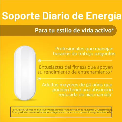 Vista 3 de 21st Century Tabletas de liberación prolongada de 500 mg de niacinamida, 110 unidades Vitamin B-3 Niacinamide 500 mg, Energy Metabolism & Skin