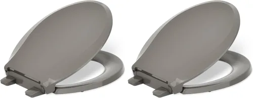 Vista 18 de KOHLER 4639-RL-0 Cachet ReadyLatch Asiento de inodoro redondo con cierre suave, color blanco